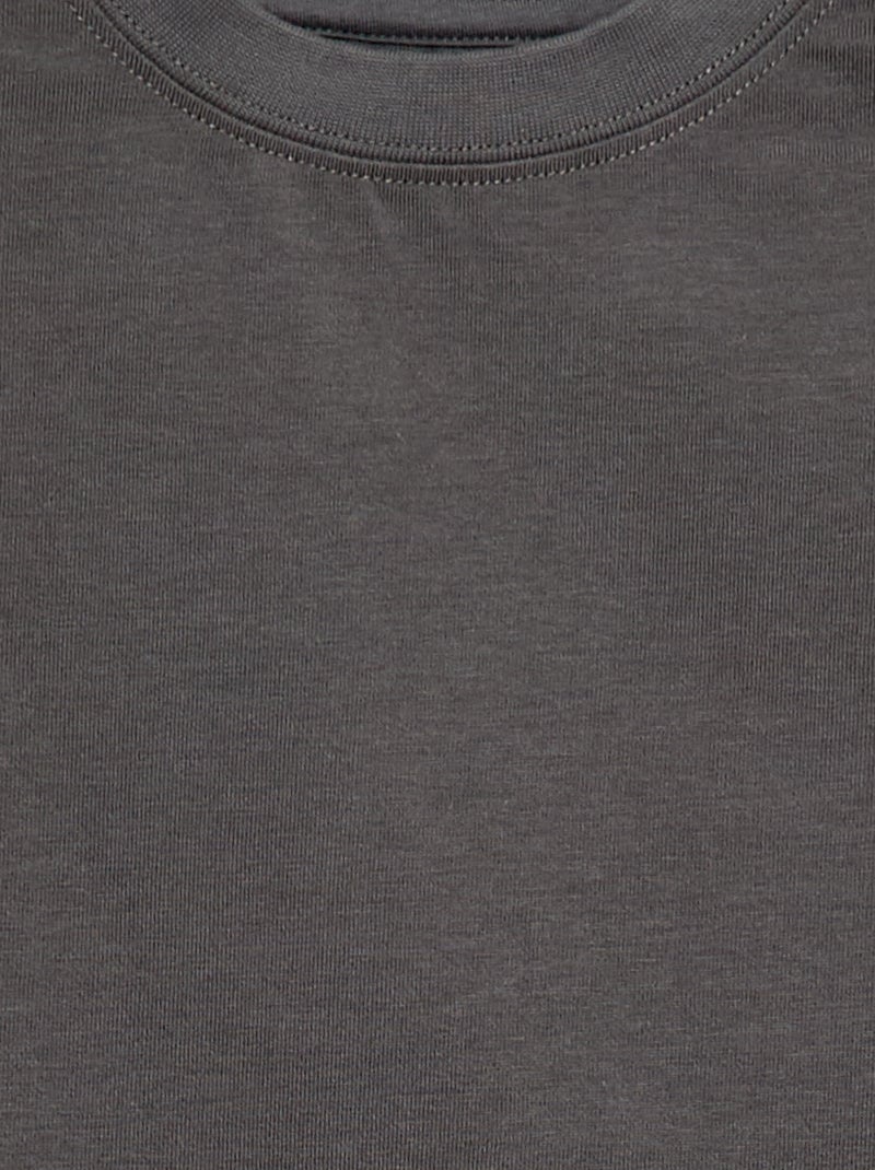 Premium katoenen T-shirt Grijs - Kiabi