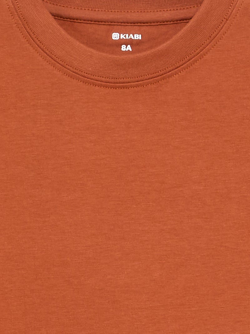 Premium katoenen T-shirt Oranje - Kiabi