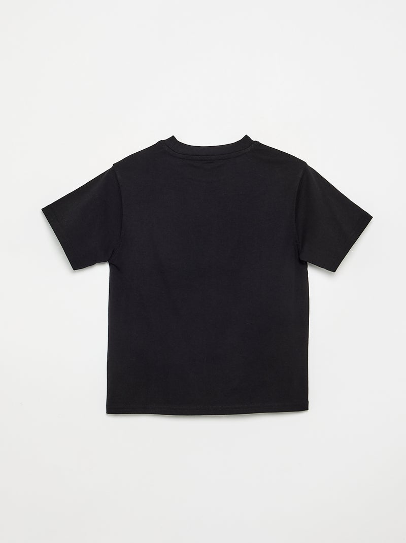 Premium katoenen T-shirt Zwart - Kiabi