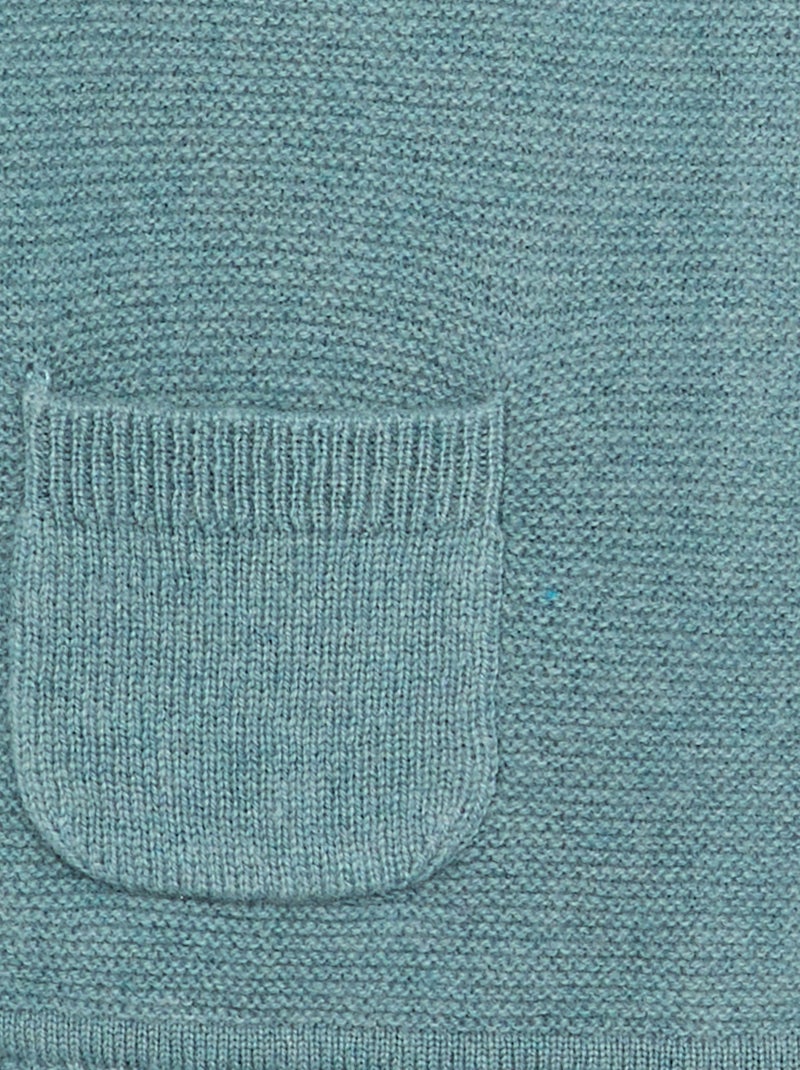 Premium trui van wol en kasjmier Blauw - Kiabi