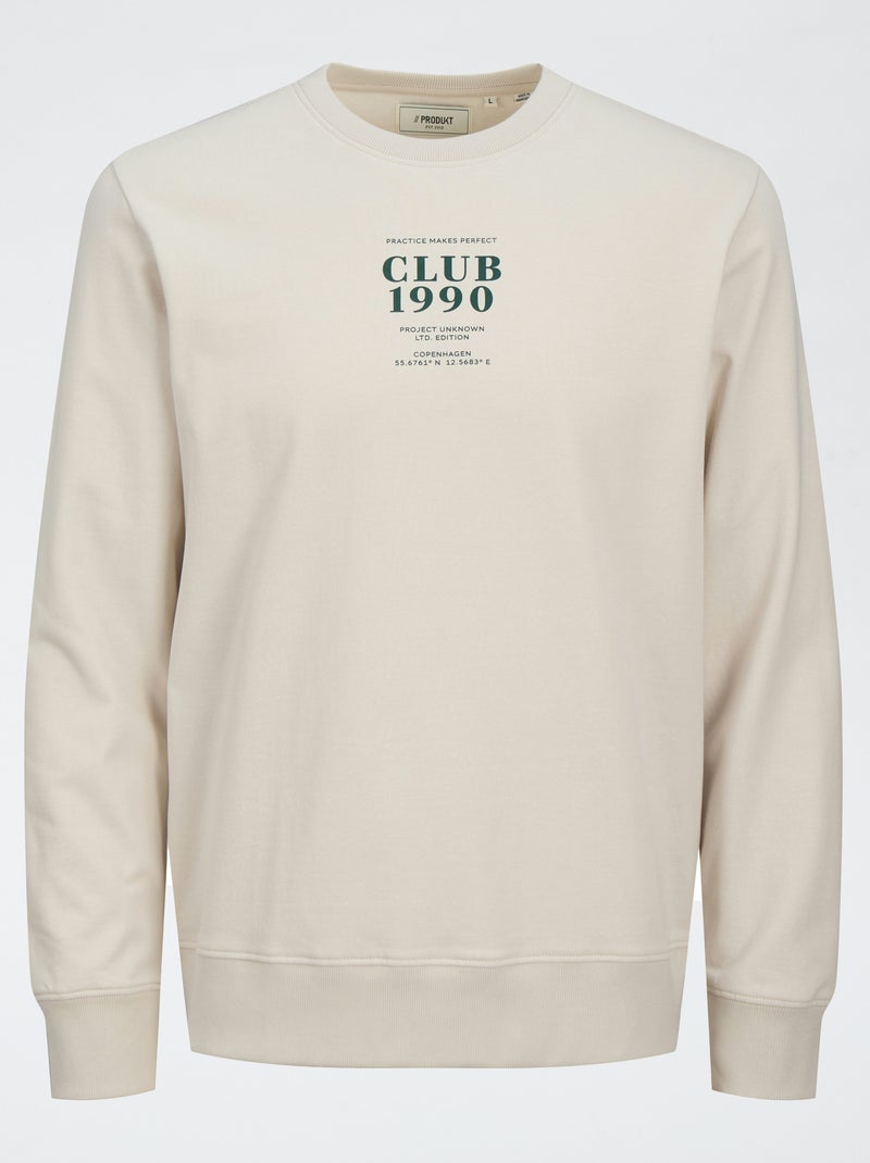 Produkt | Sweater met ronde hals BIEGE - Kiabi