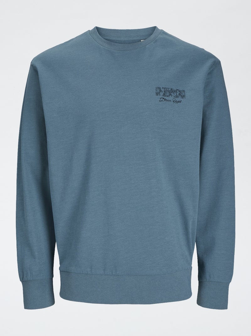 Produkt | Sweater met ronde hals BLAUW - Kiabi