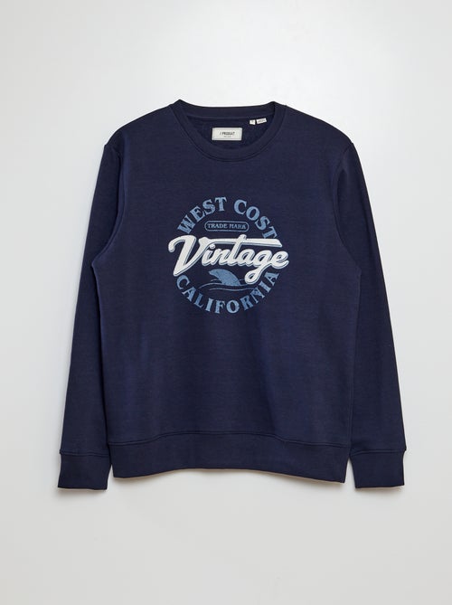 'Produkt'-sweater met ronde hals en print - Kiabi