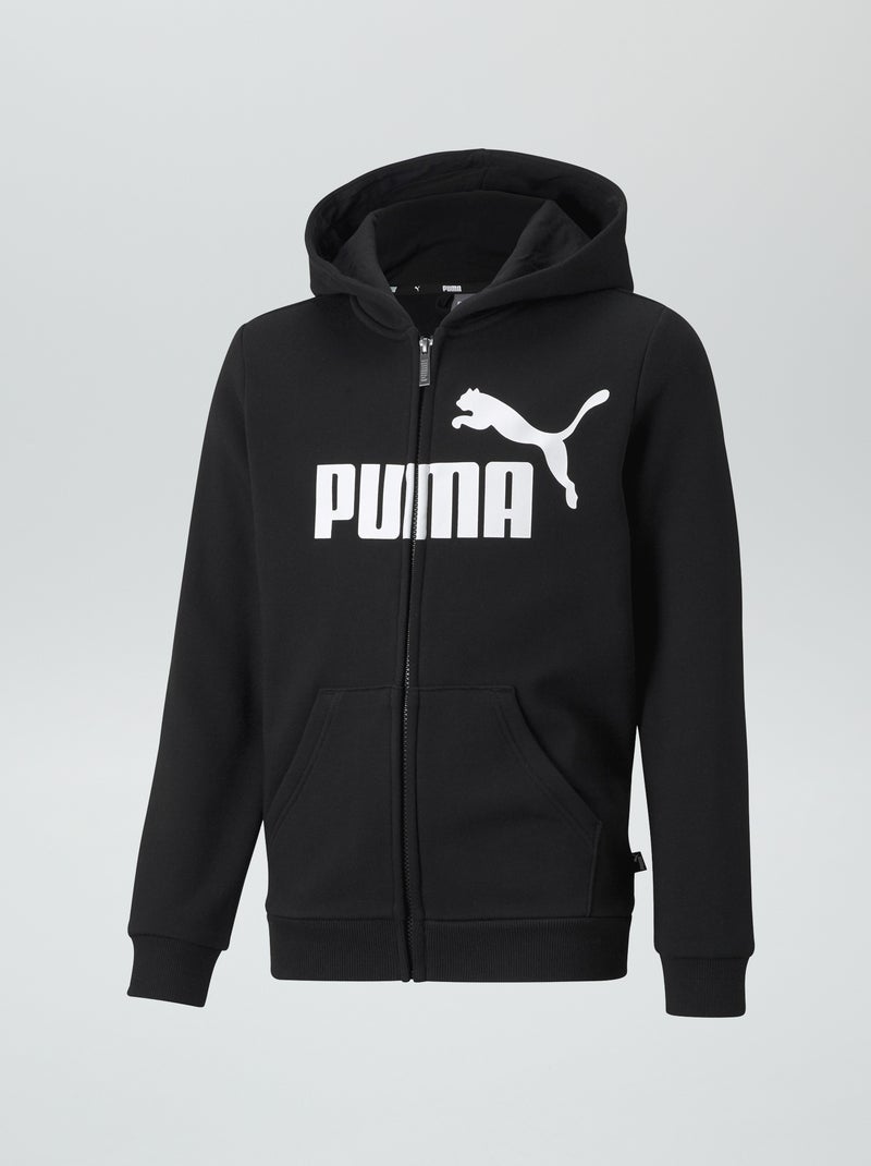 Puma-hoodie met rits en capuchon ZWART - Kiabi