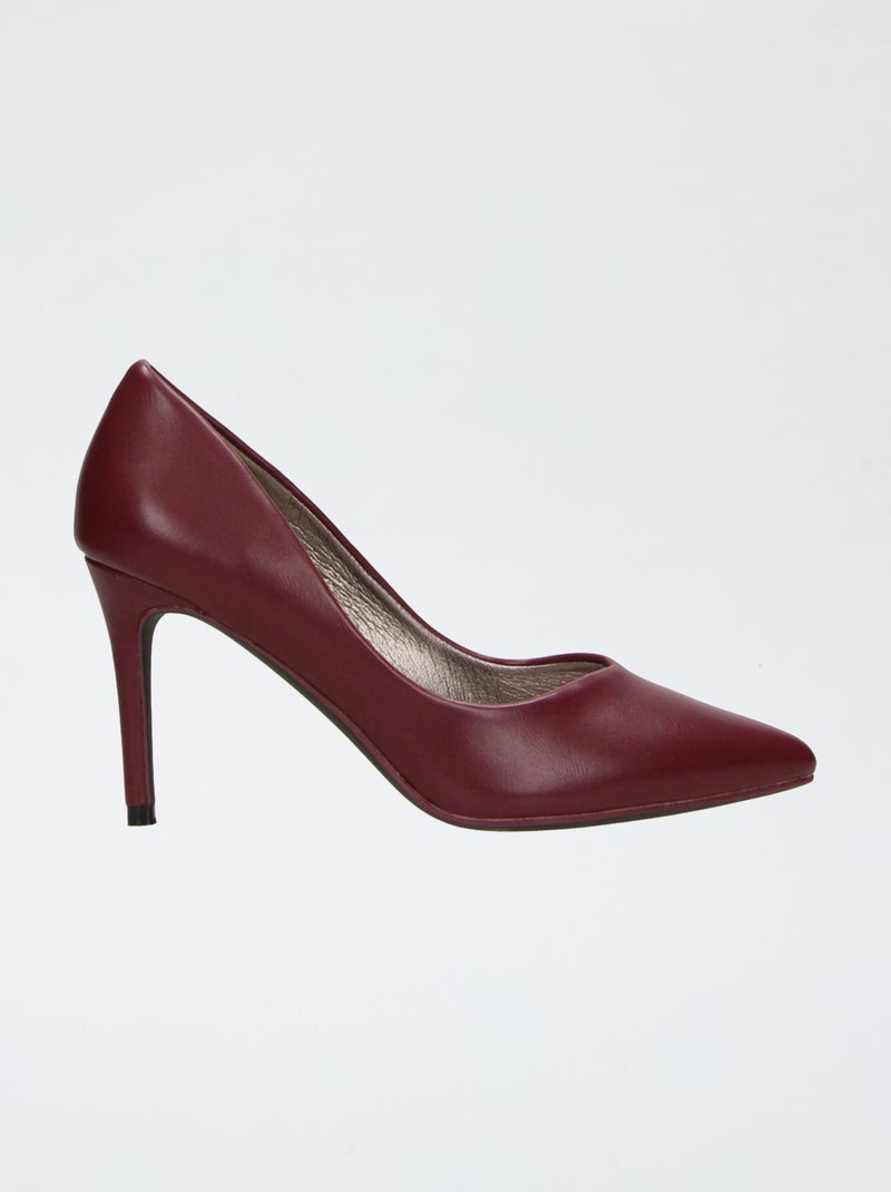 Pumps met hak Rood - Kiabi
