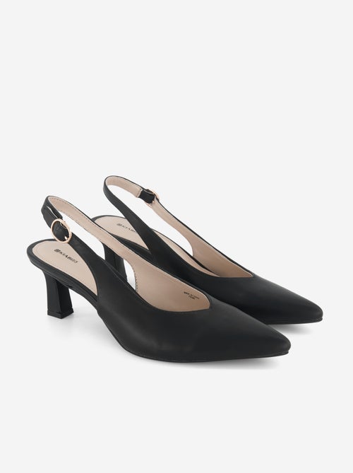 Pumps met puntneus van imitatieleer - Kiabi