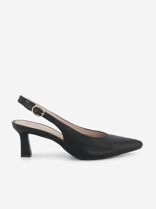 Pumps met puntneus van imitatieleer - Kiabi