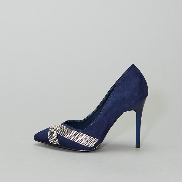 Pumps Van Suedine Schoenen Blauw Kiabi 20 00