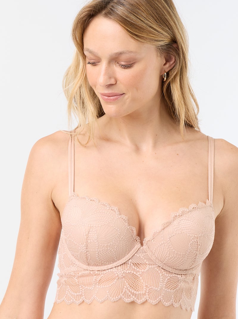 Push-up beha van kant Rose - Kiabi