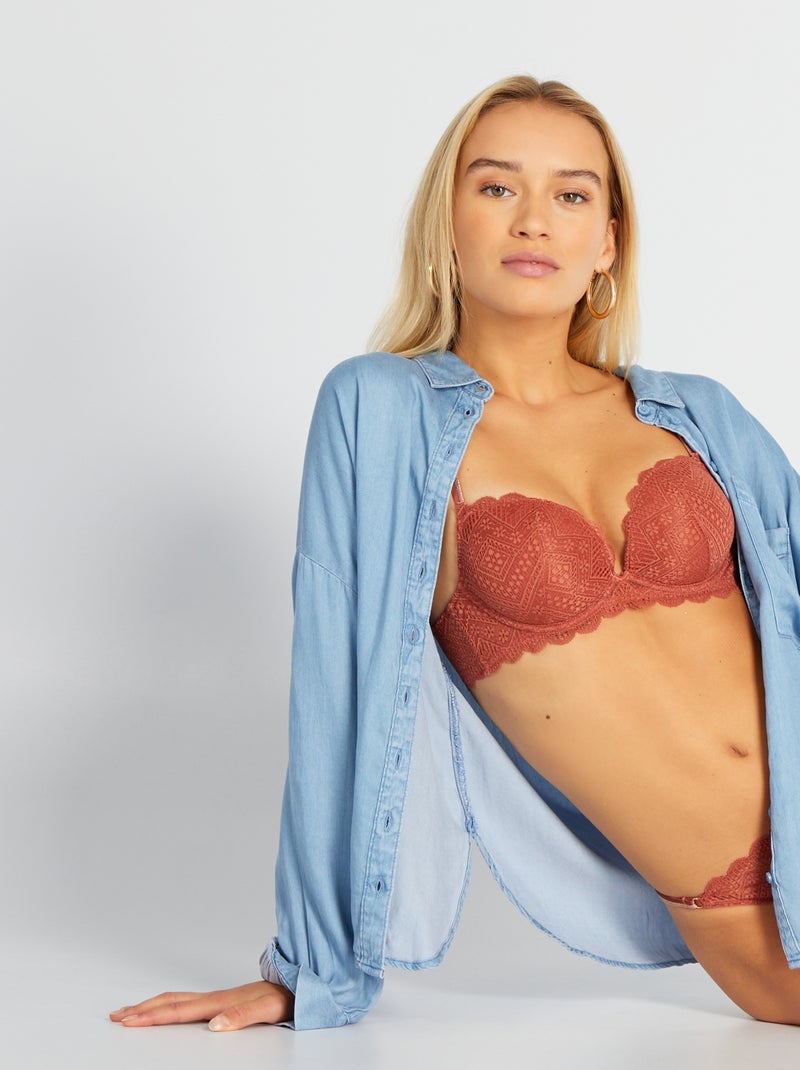 Push-upbeha van kant ROOD - Kiabi