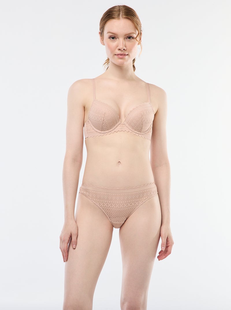 Push-upbeha van kant Rose - Kiabi
