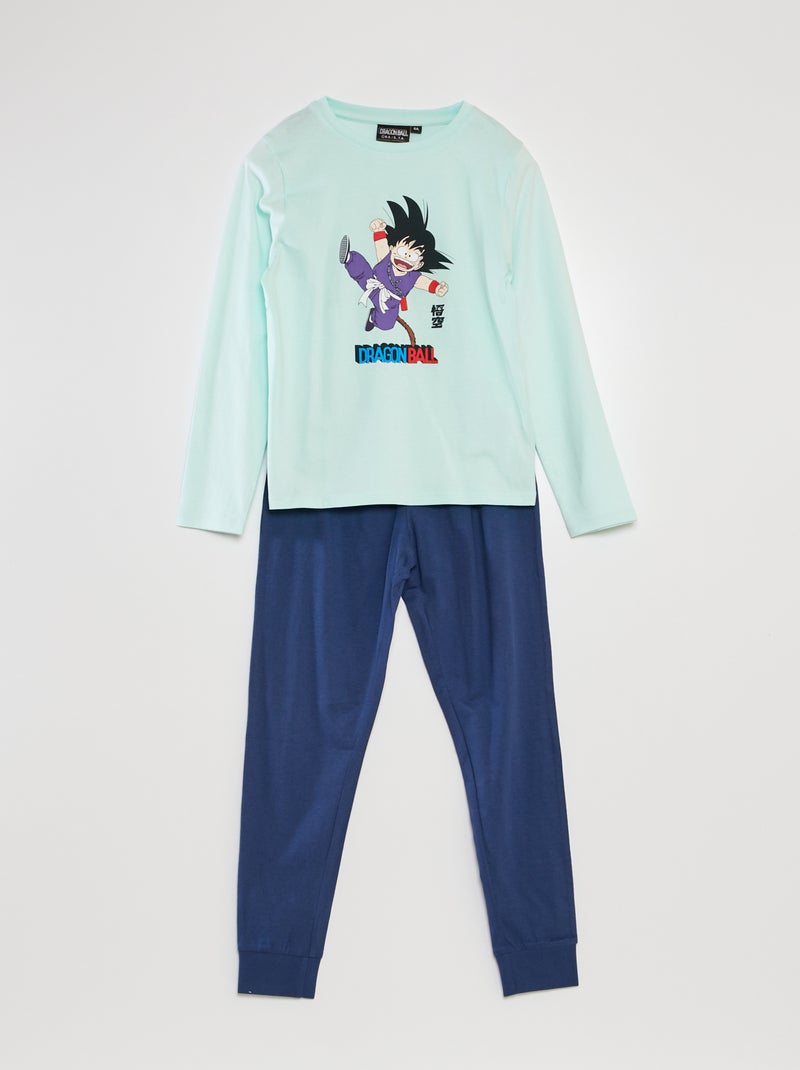 Pyjama - T-shirt + broek 'Dragon Ball Z' - 2-delig BLAUW - Kiabi
