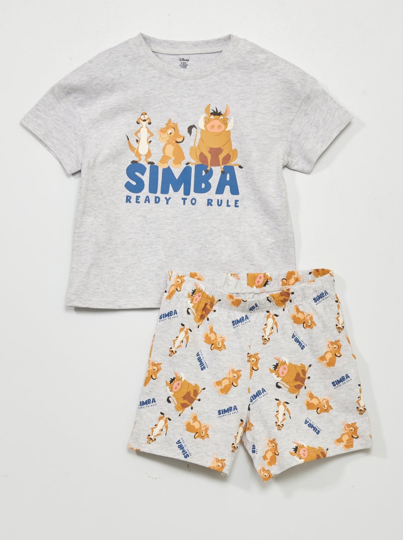 Pyjama 'Disney' - 2-delig GRIJS - Kiabi