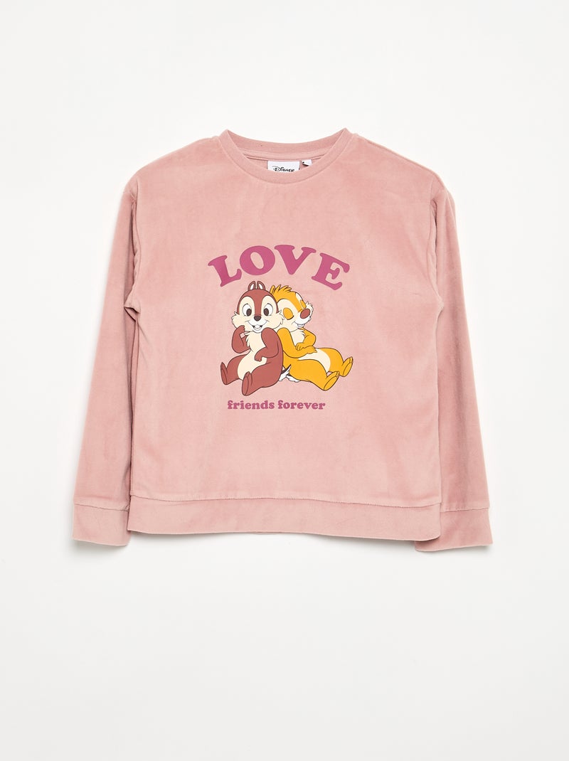 Pyjama 'Disney' 2-delig - Sweater + broek Rose - Kiabi