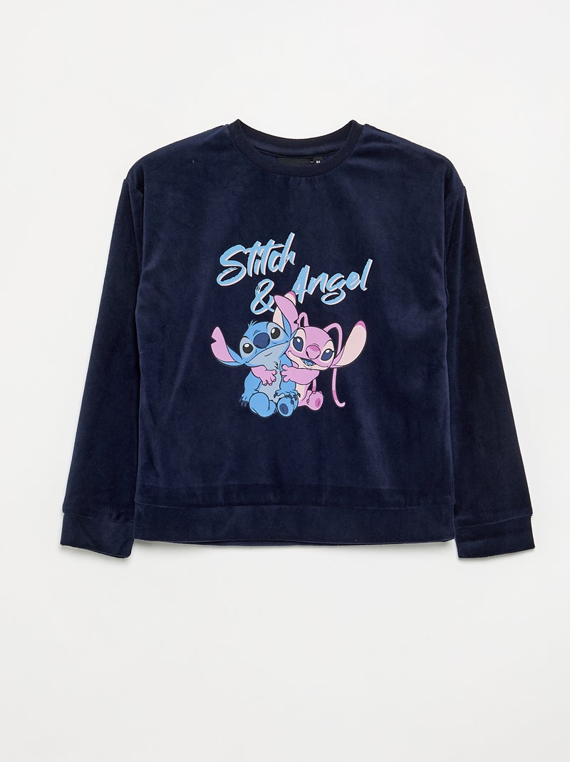 Pyjama 'Disney' 2-delig - Sweatshirt en broek Blauw - Kiabi