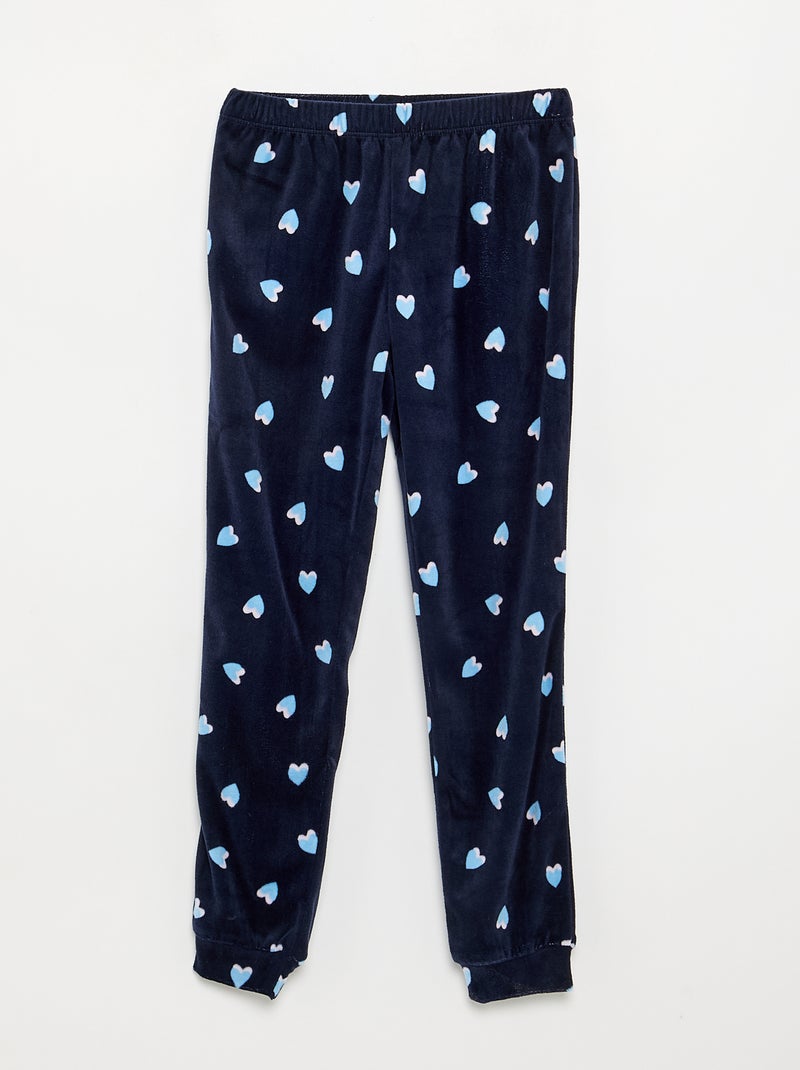 Pyjama 'Disney' 2-delig - Sweatshirt en broek Blauw - Kiabi