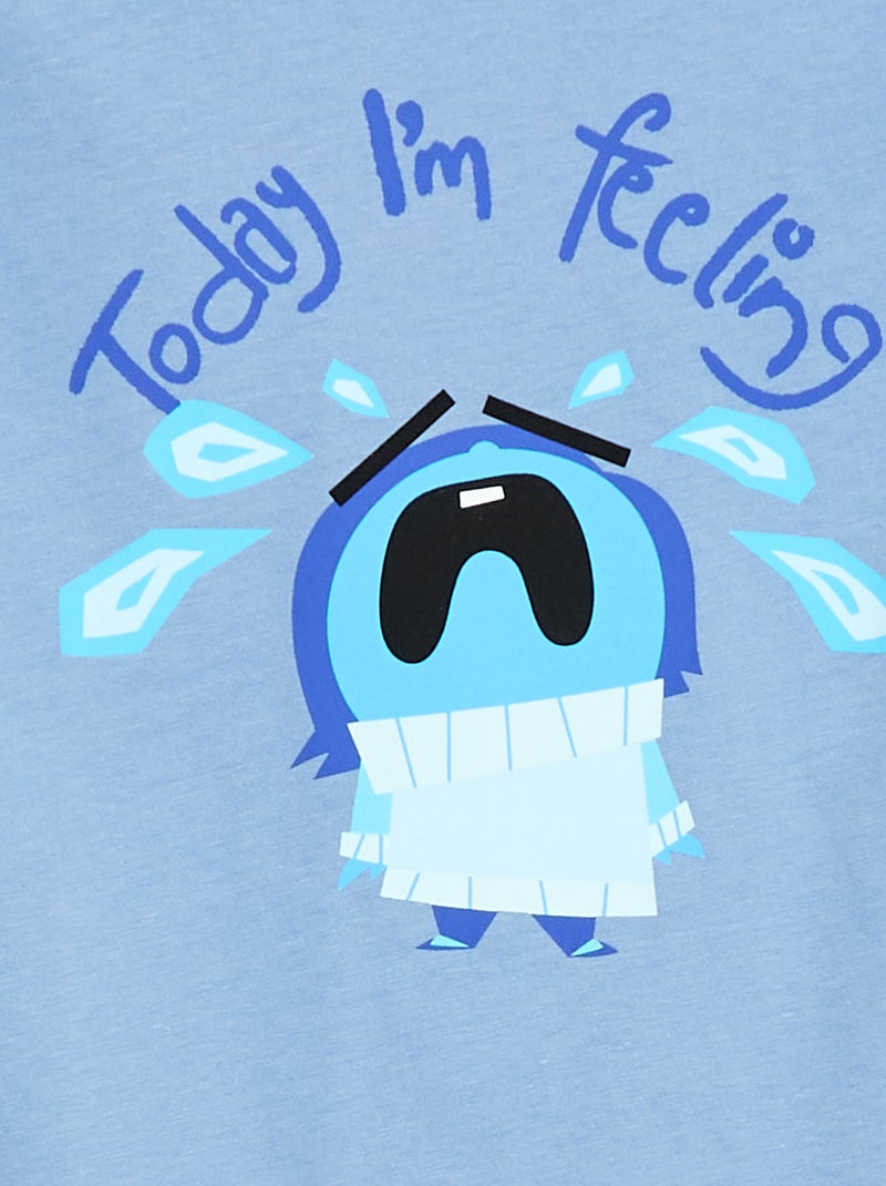 Pyjama 'Disney' 2-delig short + T-shirt Blauw - Kiabi