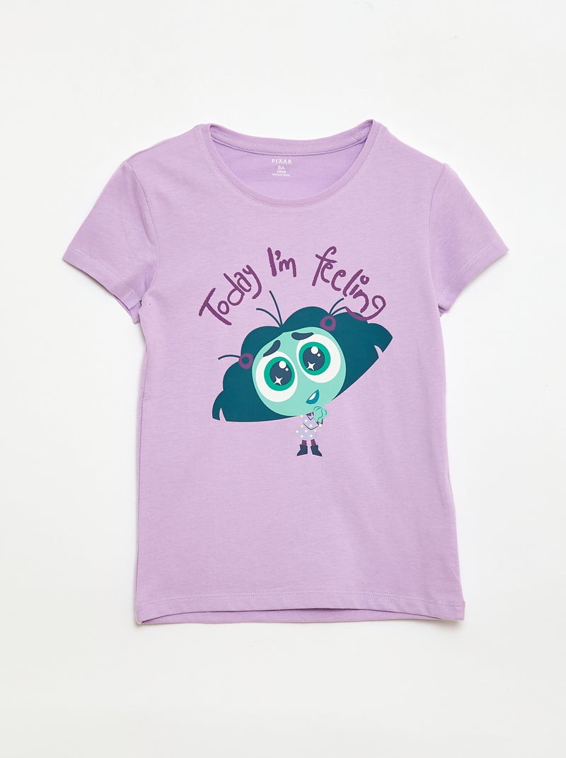 Pyjama 'Disney' 2-delig short + T-shirt Paars - Kiabi