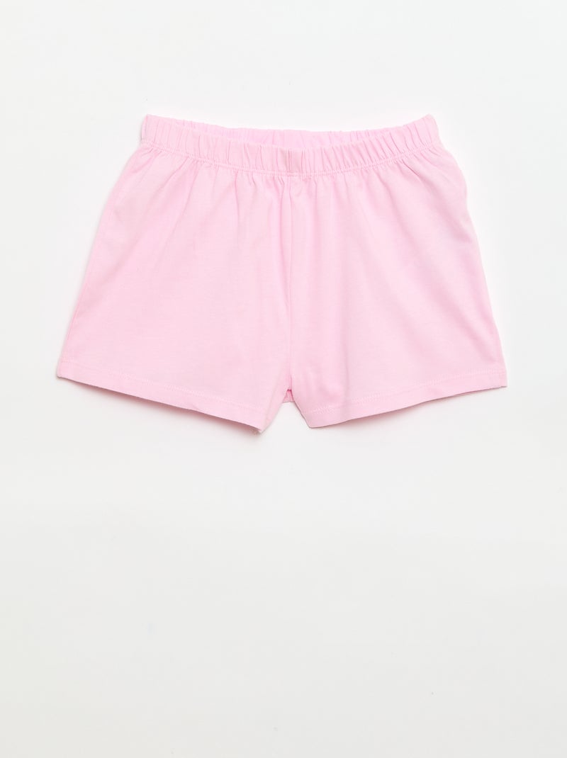 Pyjama 'Disney' 2-delig short + T-shirt Wit - Kiabi