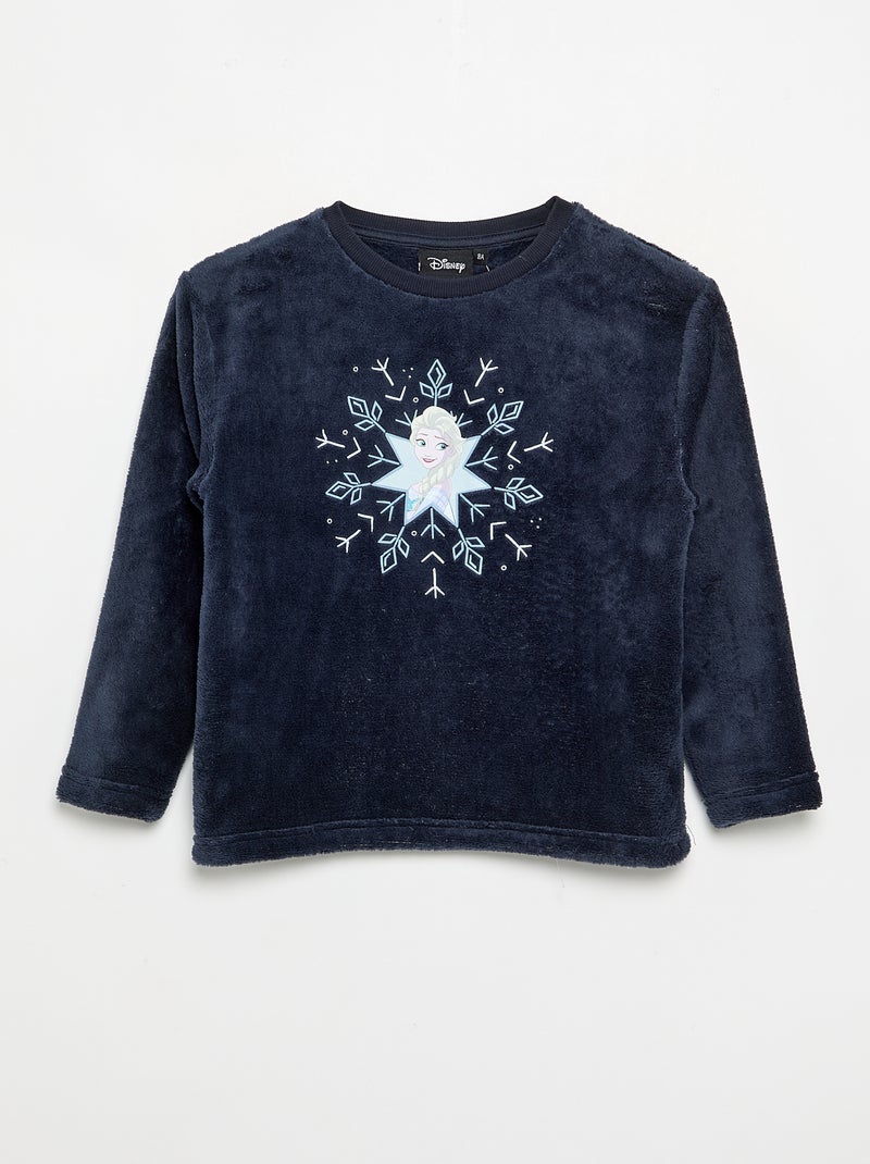 Pyjama 'Disney' 'Frozen' 2-delig - T-shirt met lange mouwen + lange broek Blauw - Kiabi