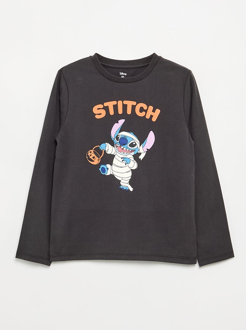 Pyjama 'Disney' 'Halloween' 2-delig - T-shirt met lange mouwen + broek Donkergrijs / Antraciet - Kiabi