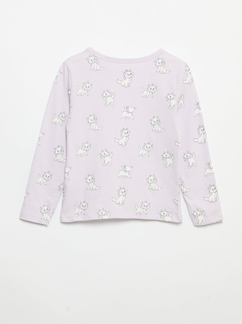 Pyjama 'Disney' van katoenjersey Paars - Kiabi
