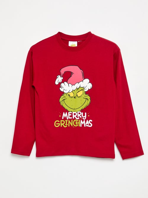 Pyjama 'Grinch' 2-delig - T-shirt met lange mouwen + broek - Kiabi