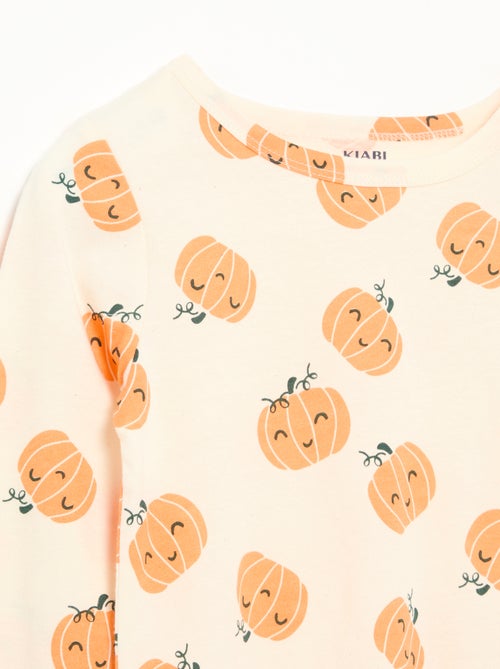 Pyjama 'Halloween' 2-delig - T-shirt met lange mouwen + broek - Kiabi