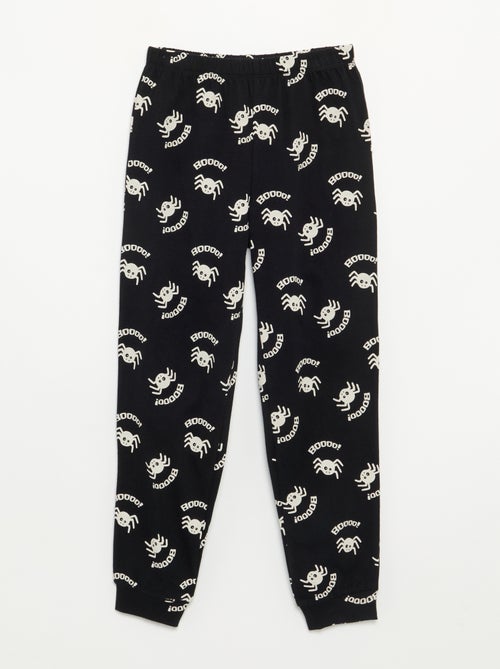 Pyjama 'Halloween' 2-delig - T-shirt met lange mouwen + broek - Kiabi Pyjama 'Halloween' 2-delig - T-shirt met lange mouwen + broek - Kiabi