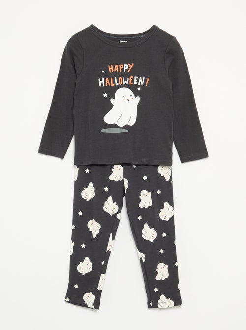 Pyjama 'Halloween' 2-delig - T-shirt met lange mouwen + broek - Kiabi