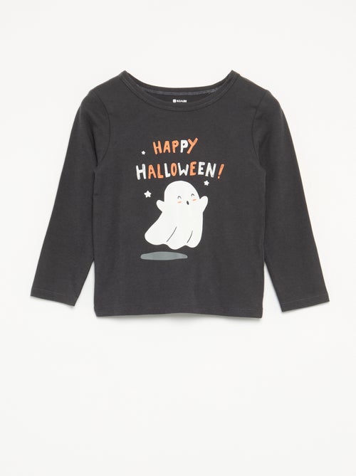 Pyjama 'Halloween' 2-delig - T-shirt met lange mouwen + broek - Kiabi