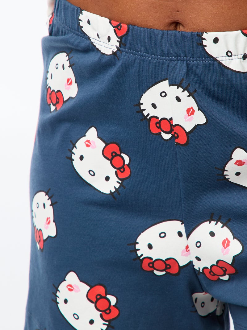 Pyjama 'Hello Kitty' - 2-delig BLAUW - Kiabi