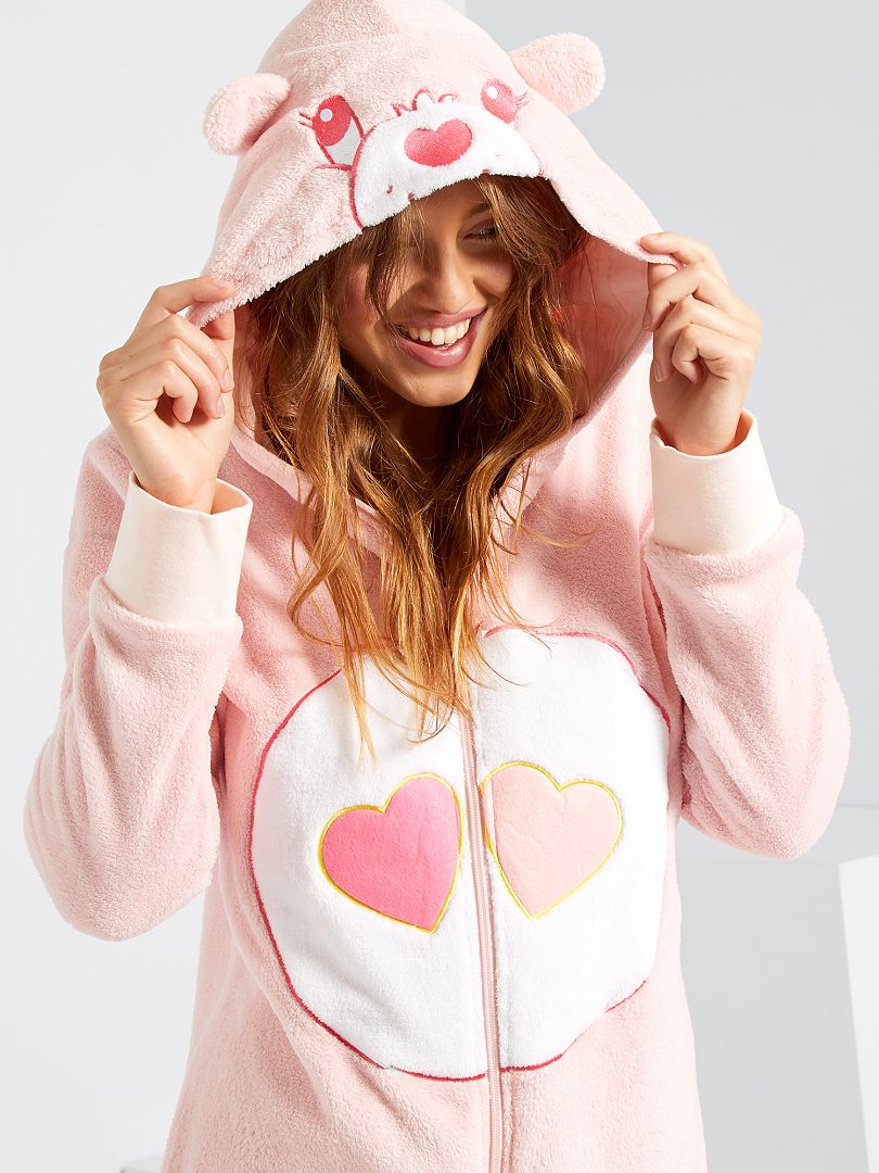 Regenjas vooroordeel Behandeling Pyjama, jumpsuitmodel 'Troetelbeertjes' - roze - Kiabi - 29.00€