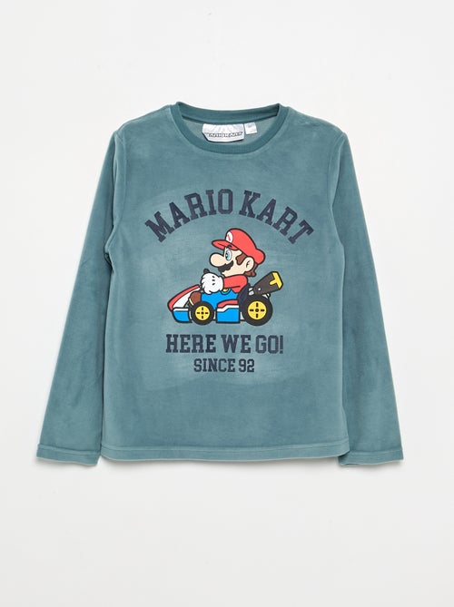 Pyjama 'Mario Kart' 2-delig - T-shirt met lange mouwen + broek - Kiabi Pyjama 'Mario Kart' 2-delig - T-shirt met lange mouwen + broek - Kiabi