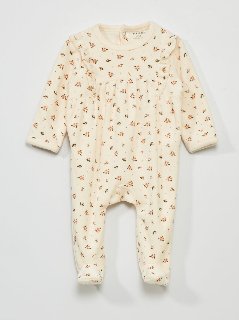Pyjama met fantasieprint WIT - Kiabi