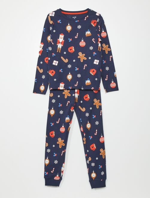 Pyjama met kerstmotief - 2-delig - Kiabi