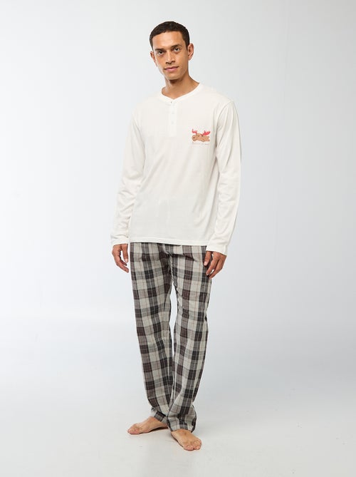 Pyjama met kerstmotief - 2-delig - Kiabi