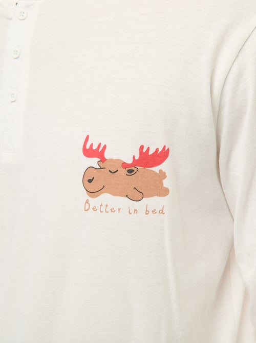 Pyjama met kerstmotief - 2-delig - Kiabi