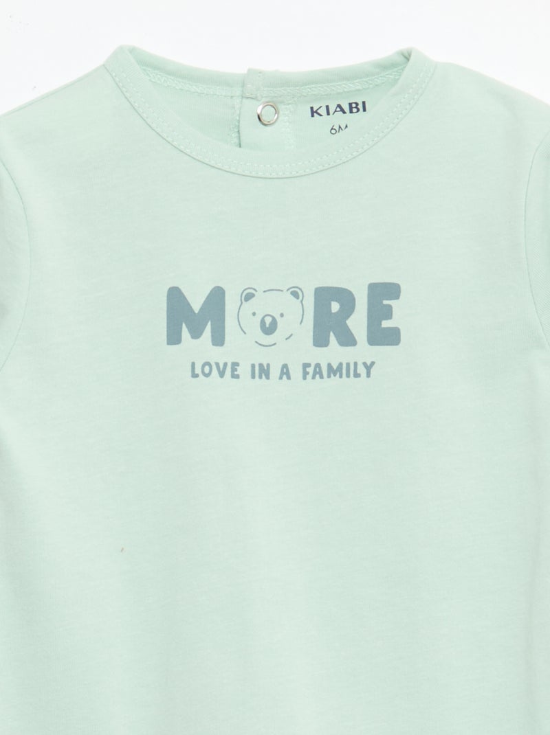 Pyjama met lange mouwen Blauw - Kiabi