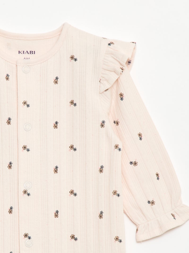 Pyjama met opening aan de voorkant Rose - Kiabi