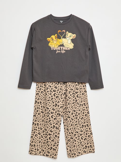 Pyjama met print 'De Leeuwenkoning' - 2-delig - Kiabi