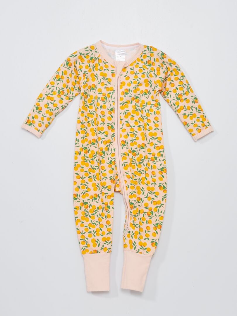 Pyjama met rits DIM Baby BIEGE - Kiabi