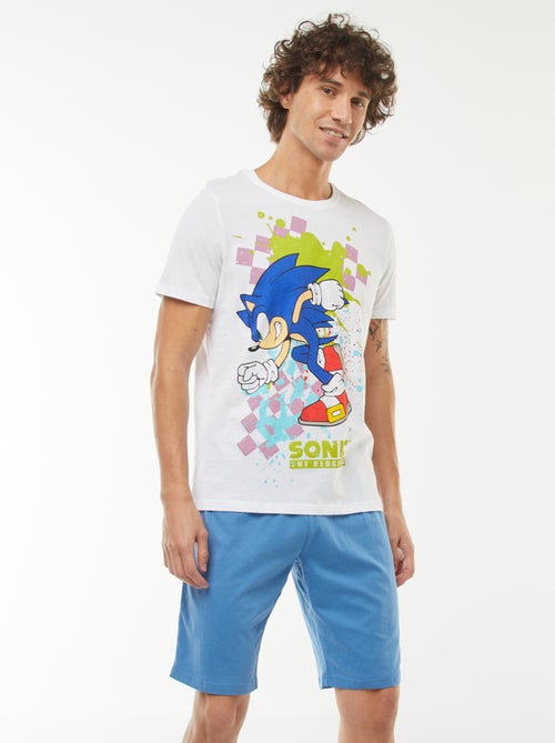 Pyjama met short + T-shirt met Sonic-print - 2-delig - Kiabi
