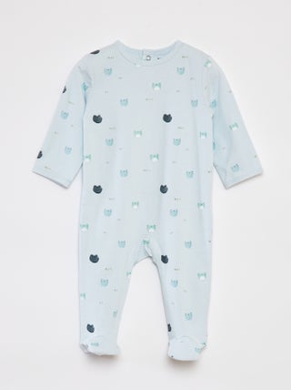 Pyjama met voetjes en motiefje