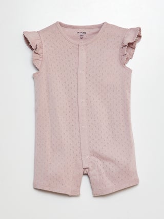 Pyjama slaappakje met fijn ajourmotiefje