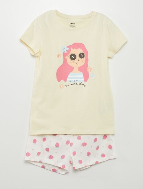 Pyjama: T-shirt + short - 2-delig - Kiabi