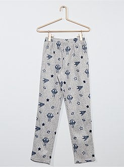 Pyjama van fleecestof met print 'melkweg' - Kiabi