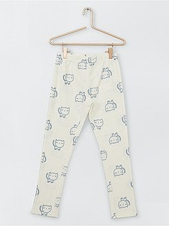 Pyjama van fleecestof met print - Kiabi