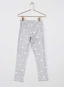 Pyjama van fleecestof met print - Kiabi