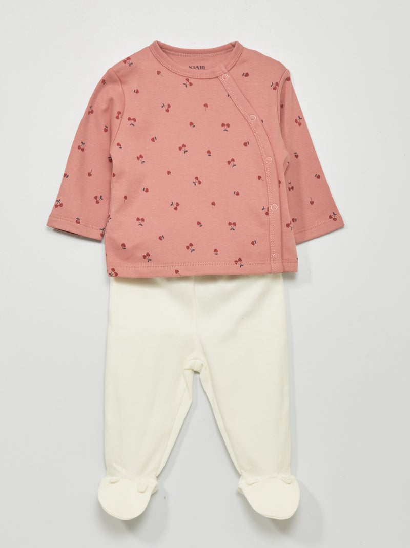 Pyjama van interlock - 2-delig ROSE - Kiabi